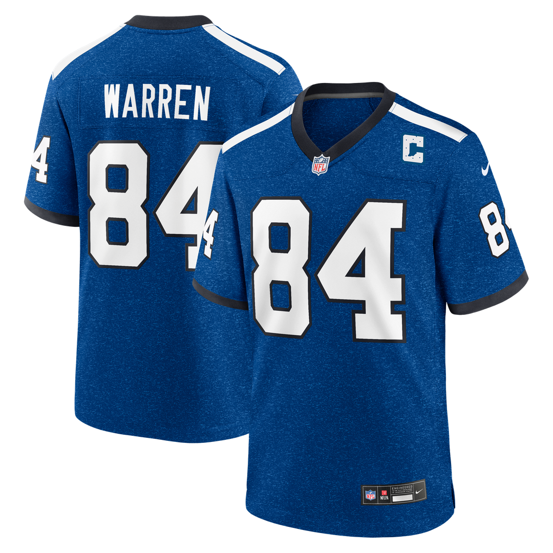 Tyler Warren Indianapolis Colts Alternate 2 Indiana Nights Jersey - Heather Royal