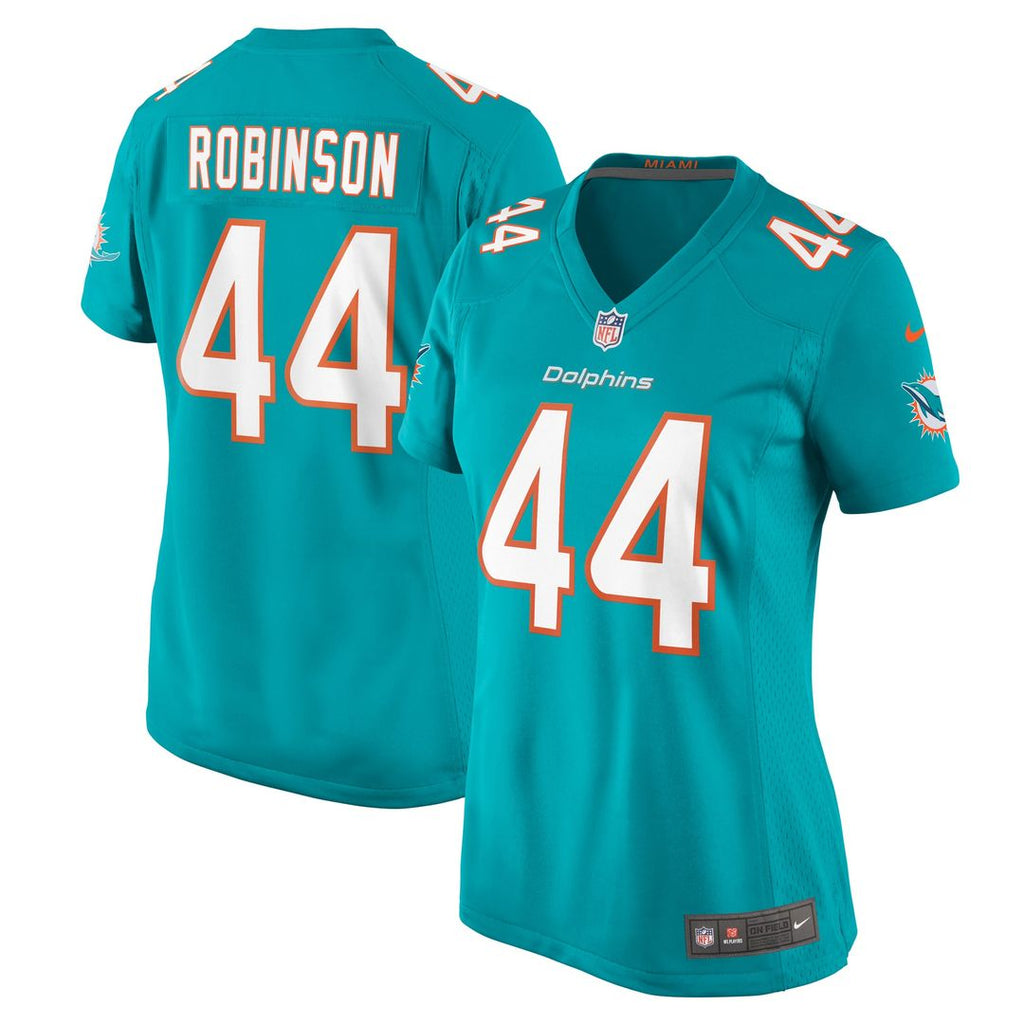 Chop Robinson Miami Dolphins Women's Jersey - Aqua