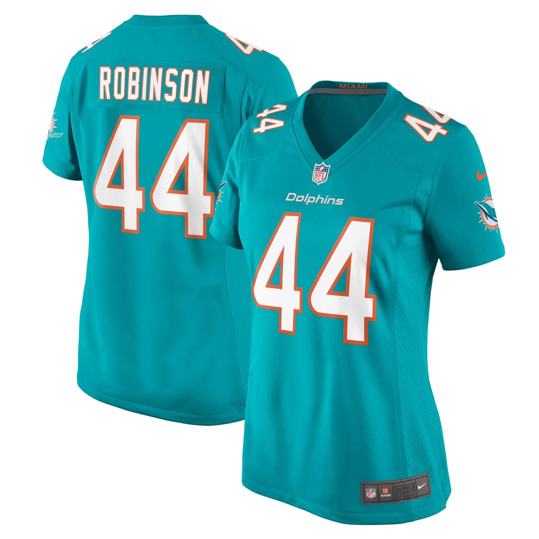 Chop Robinson Miami Dolphins Women's Jersey - Aqua