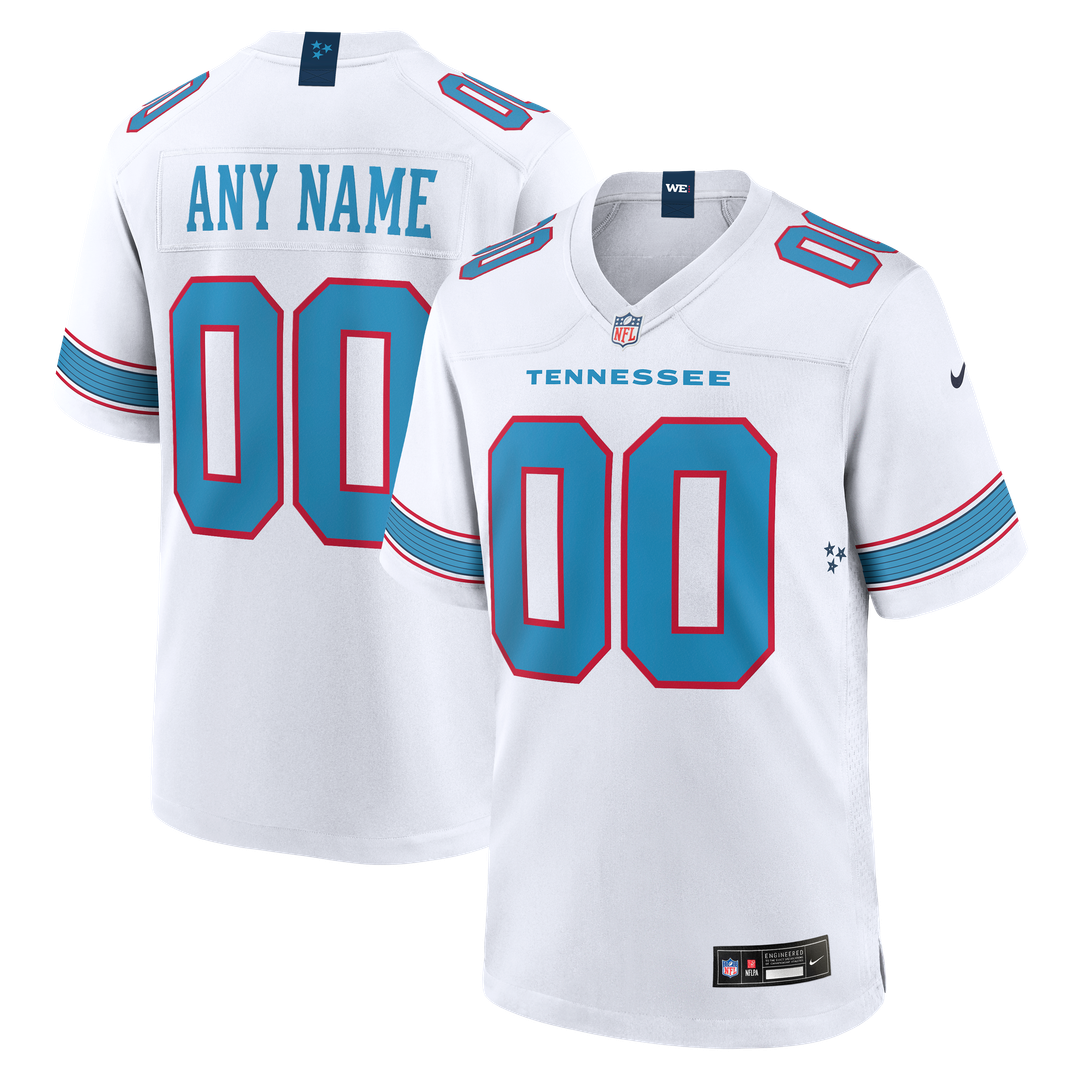 Tennessee Titans Game Custom Jersey - White