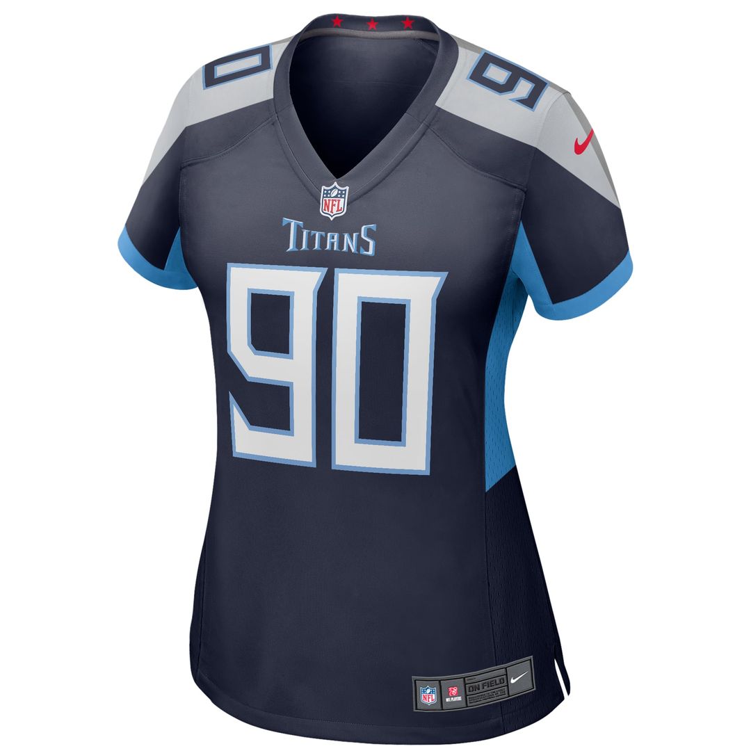 Jevon Kearse Tennessee Titans Women's Game Retired Player Jersey - Navy