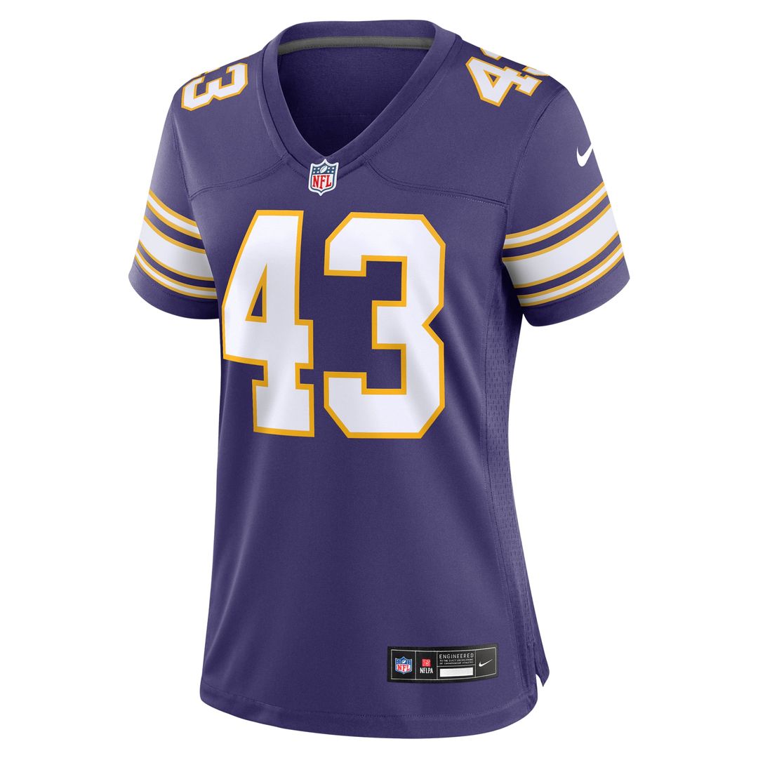 Andrew Van Ginkel Minnesota Vikings Women's Alternate Jersey - Purple