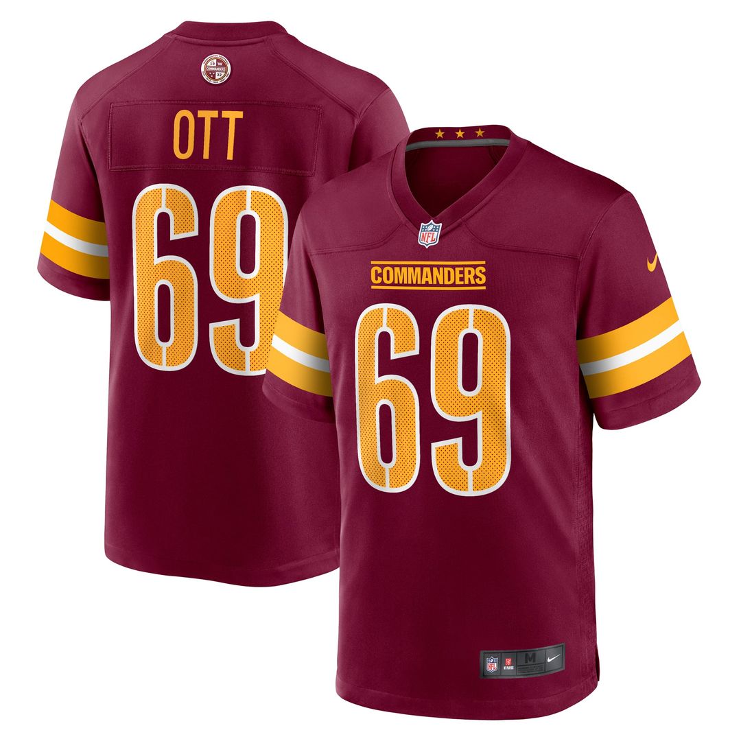 Tyler Ott Washington Commanders Jersey - Burgundy