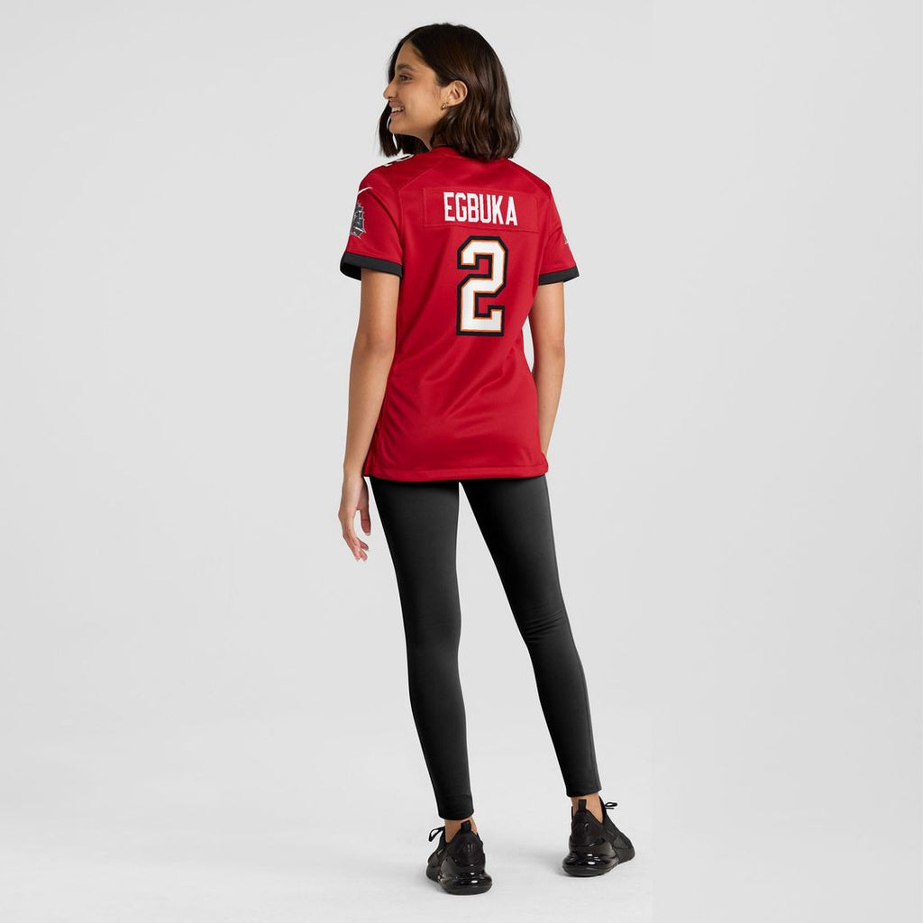 Emeka Egbuka Tampa Bay Buccaneers Women's Jersey - White