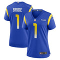 Number 1 Bride Los Angeles Rams Women's Jersey - Royal