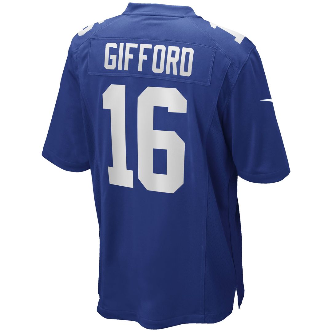 Frank Gifford New York Giants Game Retired Player Jersey - Royal