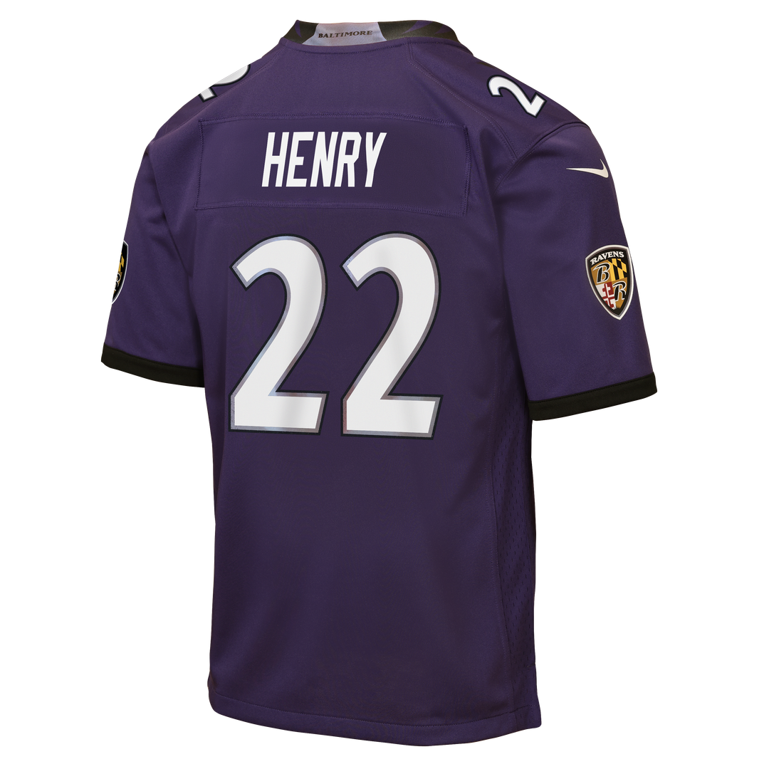 Derrick Henry Baltimore Ravens Youth Jersey - Purple
