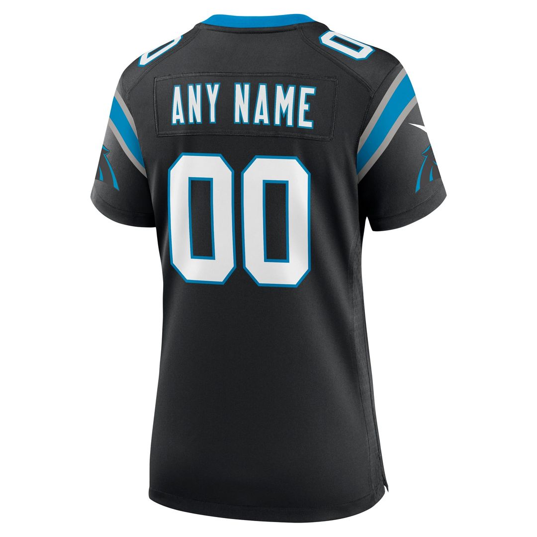 Carolina Panthers Women's Custom Jersey - Black