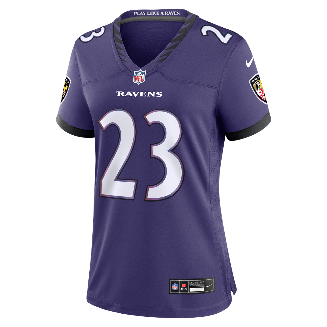 Adam Randall Baltimore Ravens Women's Team Jersey - Purple