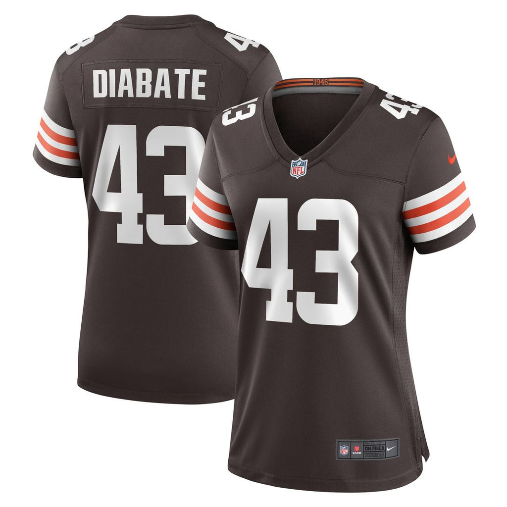 Mohamoud Diabate Cleveland Browns Women's Team Jersey - Brown