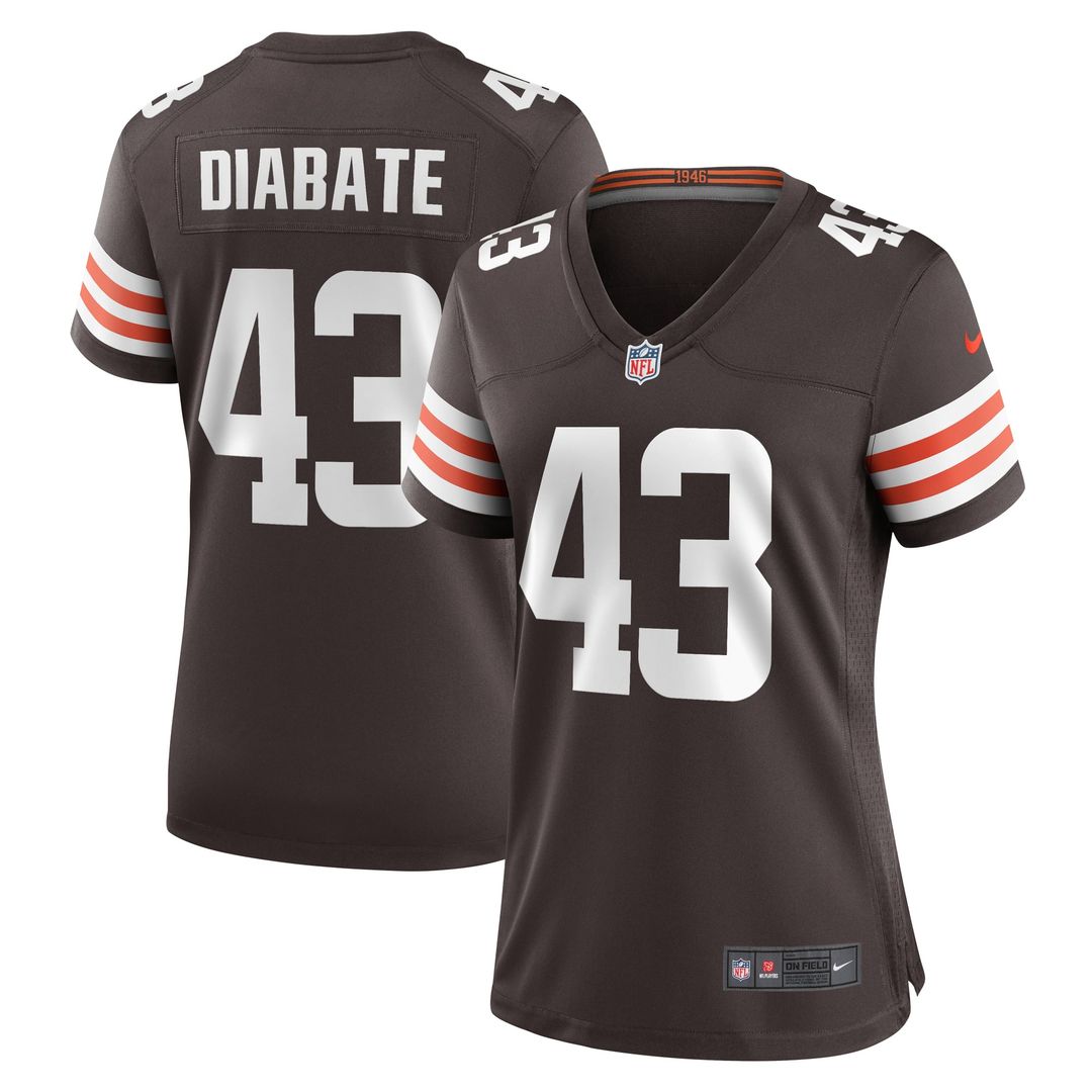 Mohamoud Diabate Cleveland Browns Women's Team Jersey - Brown