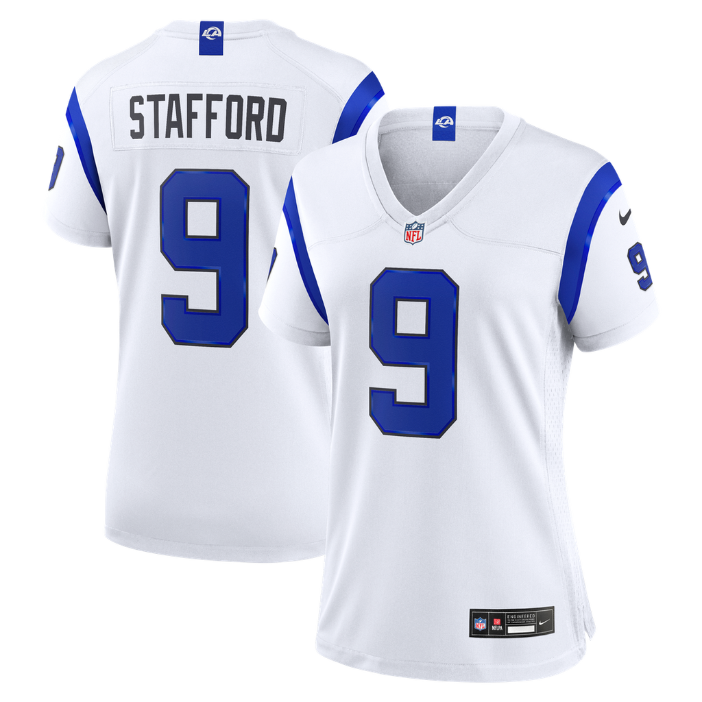 Matthew Stafford Los Angeles Rams Women's Fearsome White Jersey