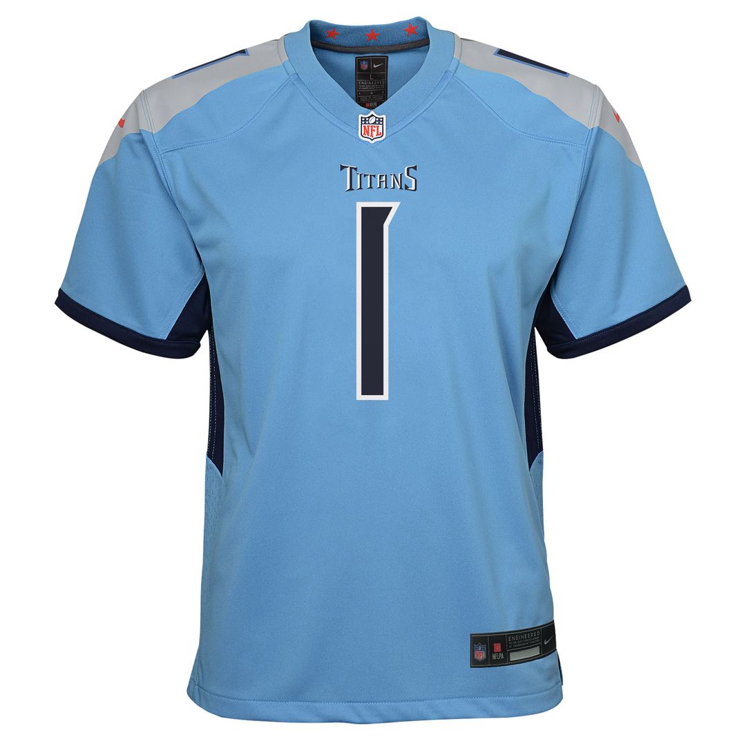 Cameron Ward Tennessee Titans Youth Team Jersey - Light Blue
