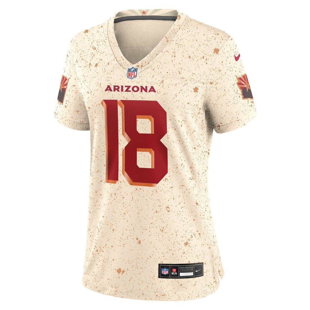 Marvin Harrison Jr. Arizona Cardinals Women's Rivalries Collection Jersey - Natural