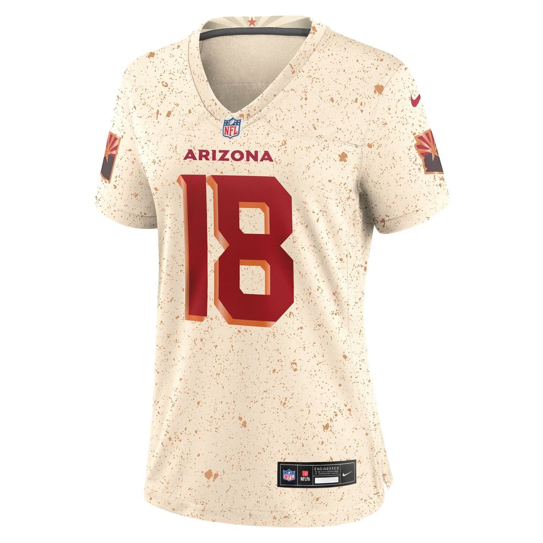 Marvin Harrison Jr. Arizona Cardinals Women's Rivalries Collection Jersey - Natural