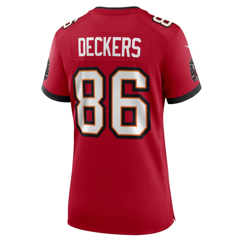 Evan Deckers Tampa Bay Buccaneers Women's Team Jersey - Red