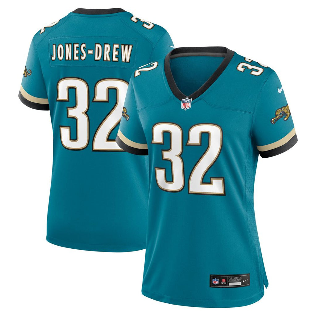 Maurice Jones-Drew Jacksonville Jaguars Women's Prowler Throwback Retired Player Jersey - Teal