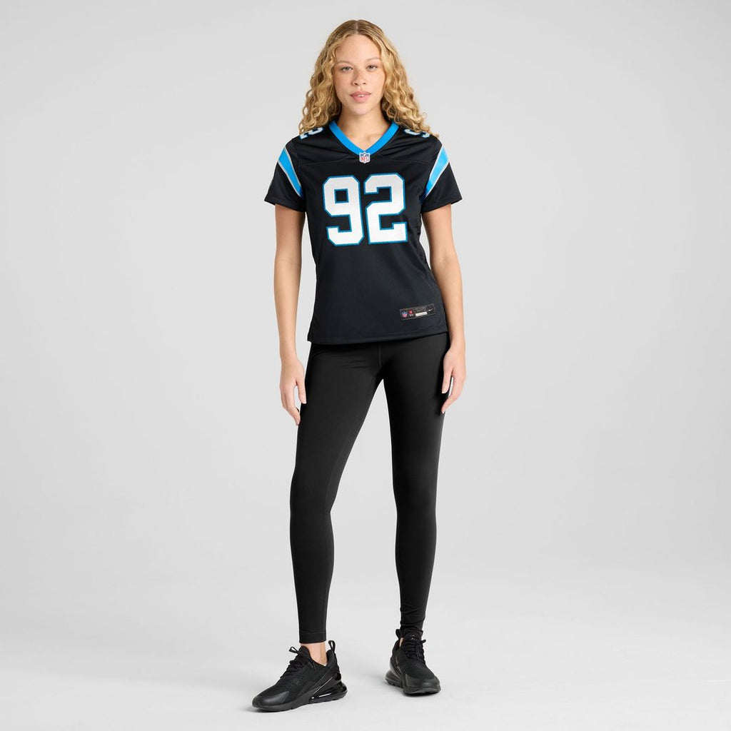Cam Jackson Carolina Panthers Women's Team Jersey - Black