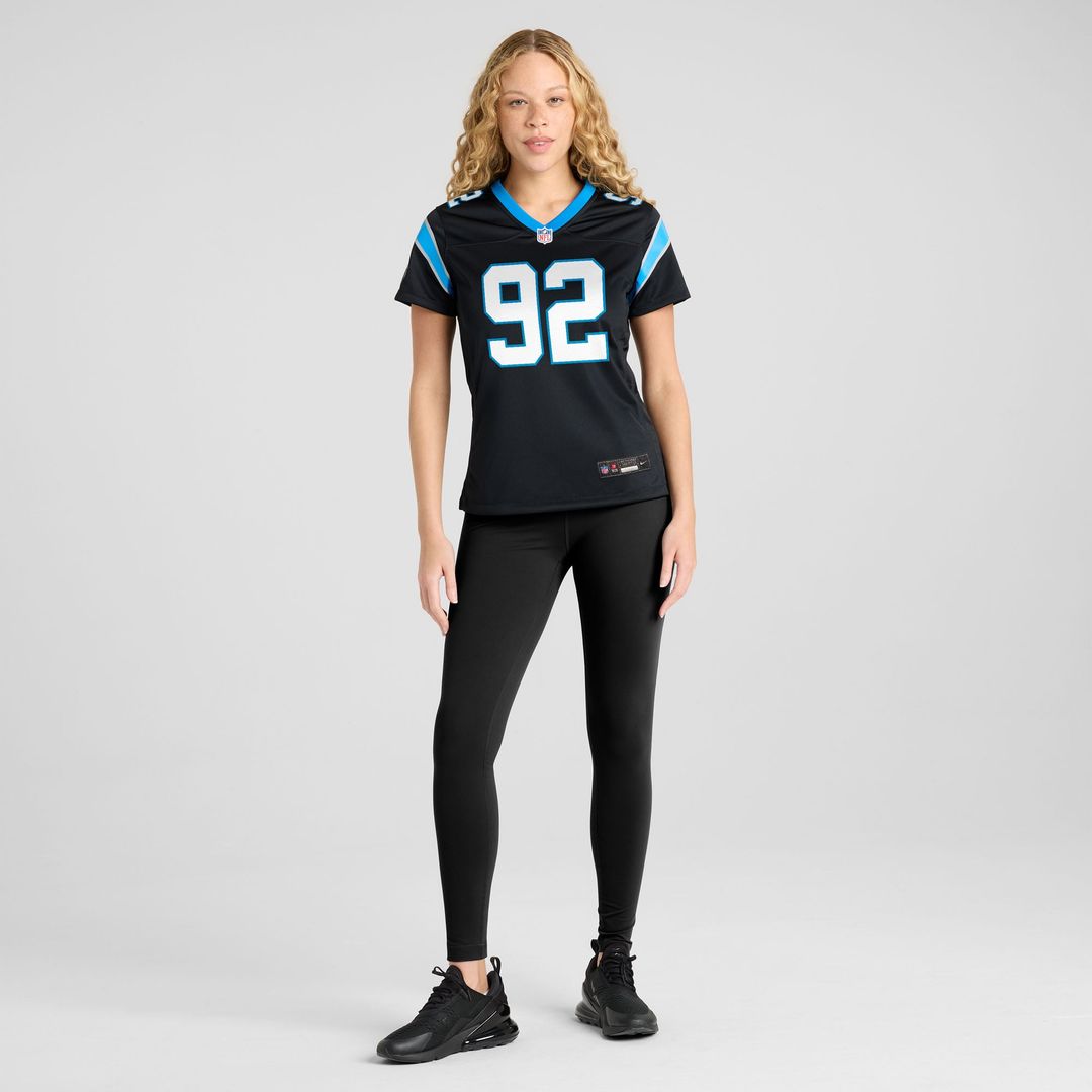 Cam Jackson Carolina Panthers Women's Team Jersey - Black