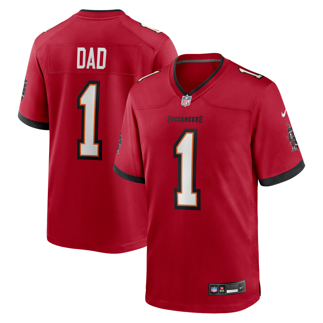 Number 1 Dad Tampa Bay Buccaneers Jersey - Red