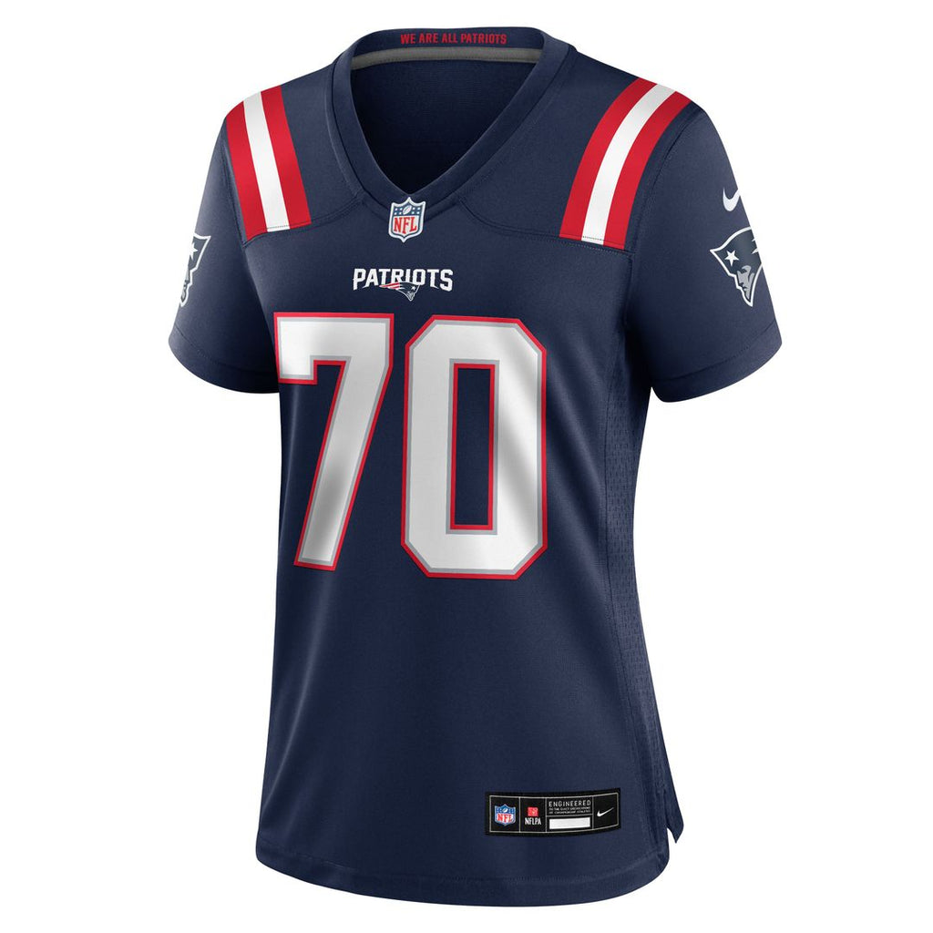 Greg Van Roten New England Patriots Women's Team Jersey - Navy
