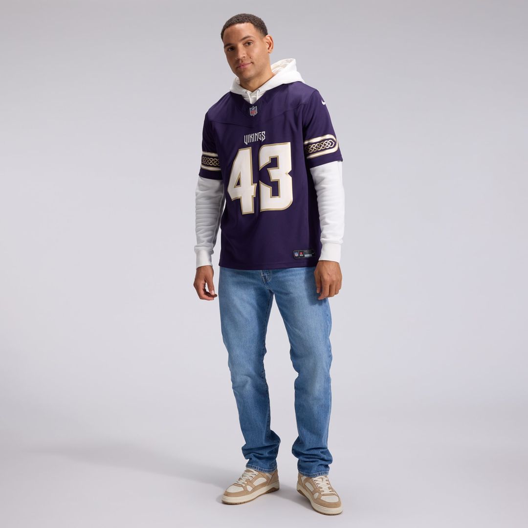 Andrew Van Ginkel Minnesota Vikings 2026 Rivalries Collection Stitched Jersey - Purple