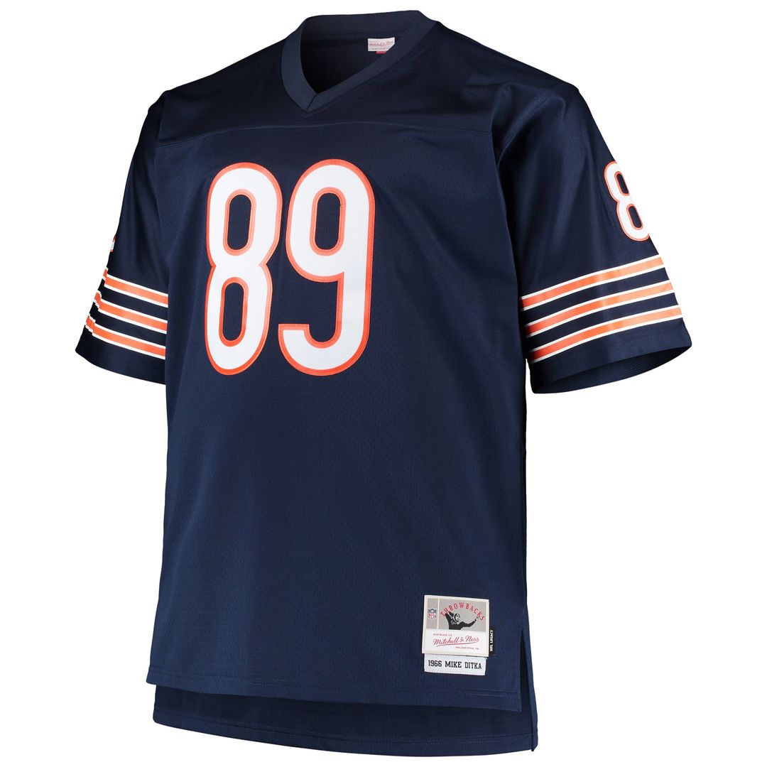 Mike Ditka Chicago Bears Big & Tall 1966 Retired Player Jersey - Navy