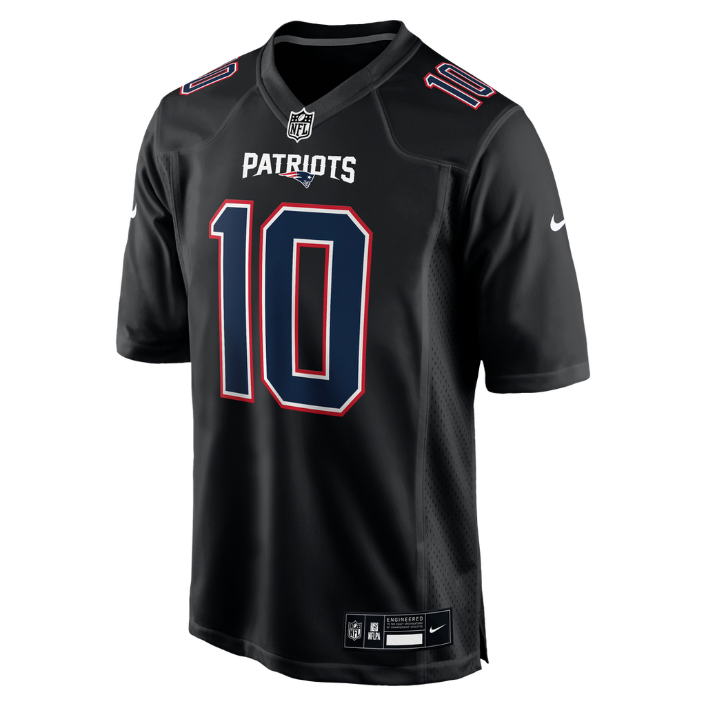 Drake Maye New England Patriots Jersey - Carbon Black