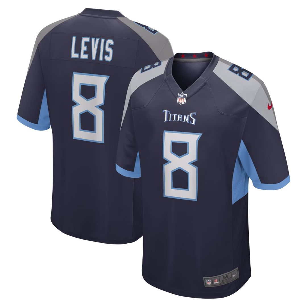 Will Levis Tennessee Titans Youth Jersey - Navy