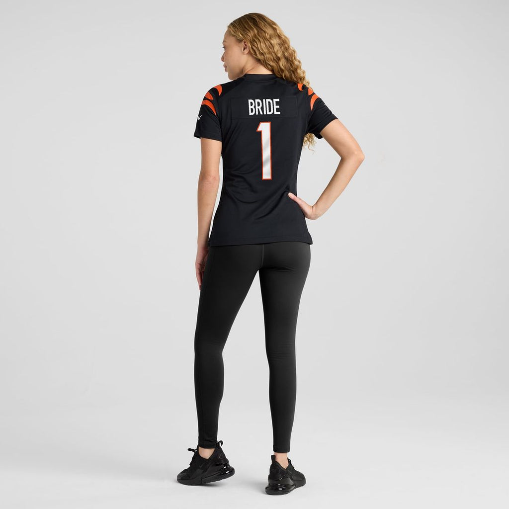 Number 1 Bride Cincinnati Bengals Women's Jersey - Black