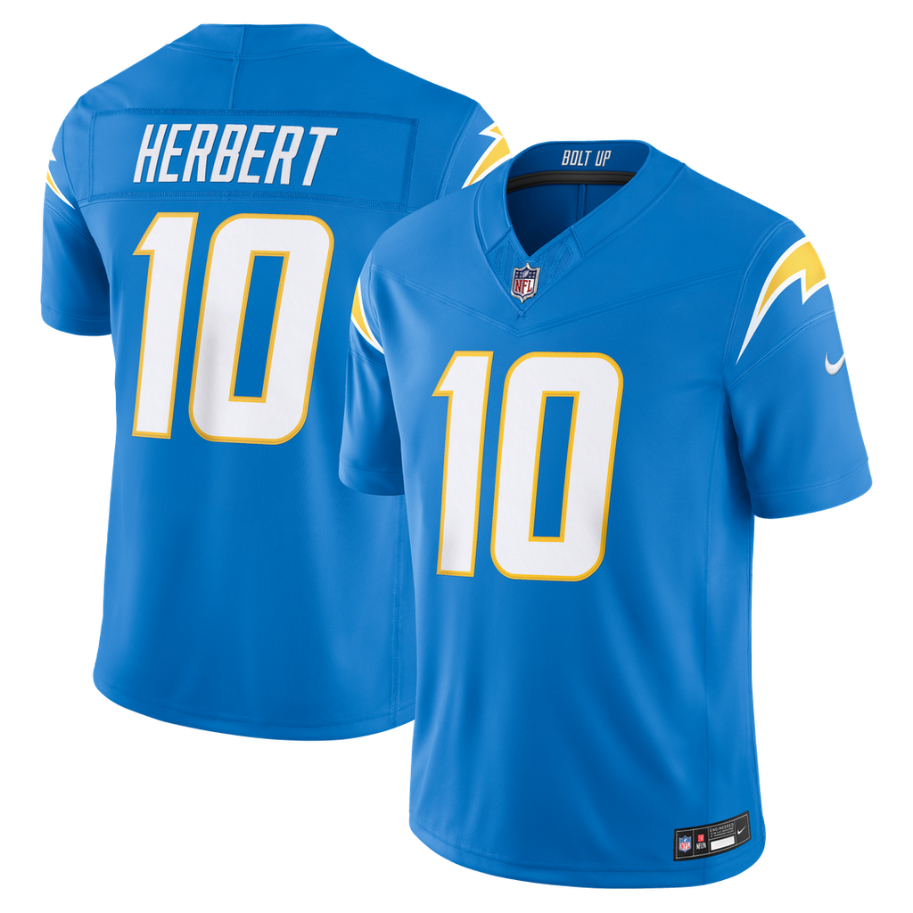 Justin Herbert Los Angeles Chargers Alternate Super Chargers Stitched Jersey - Navy