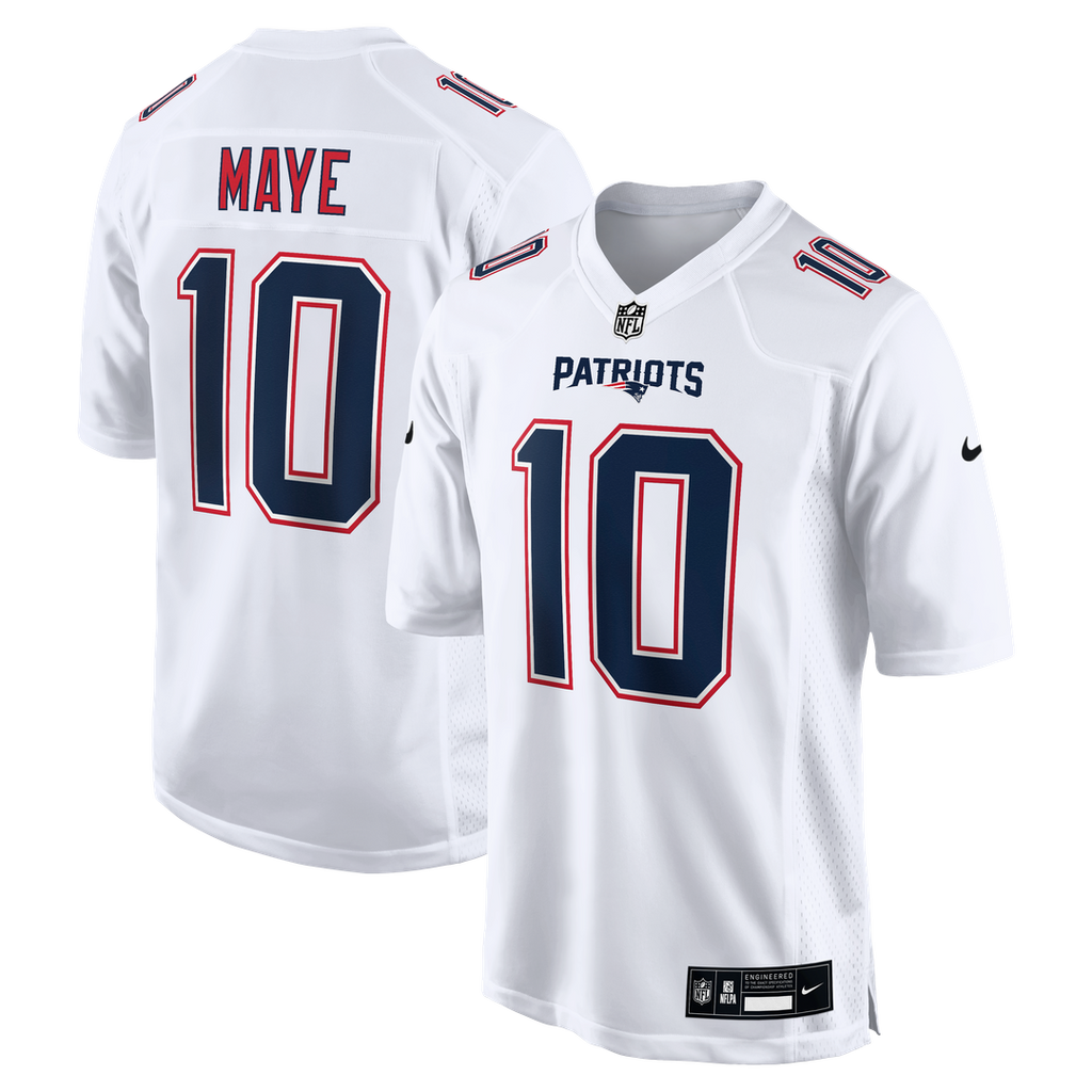 Drake Maye New England Patriots Jersey - Carbon Black