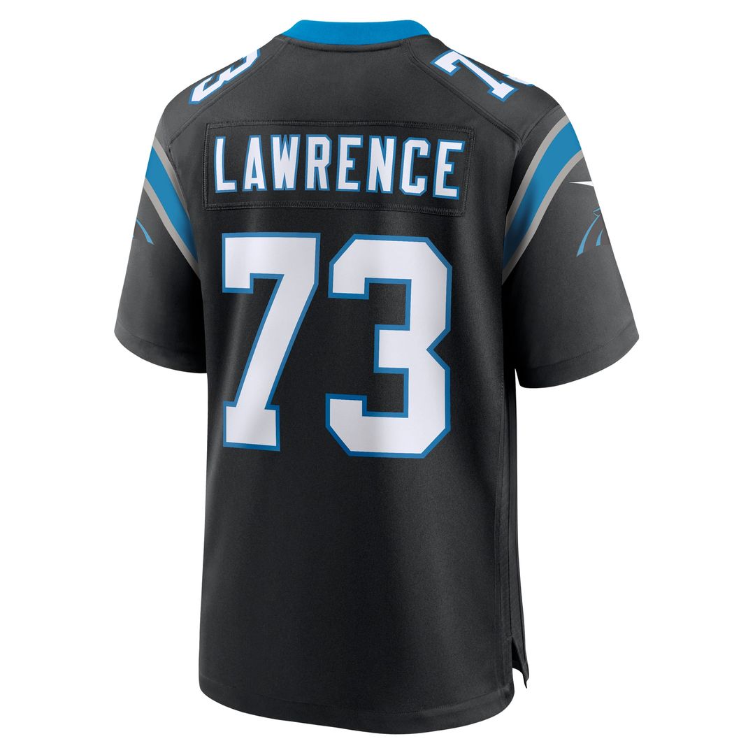 Rashard Lawrence Carolina Panthers Jersey - Black