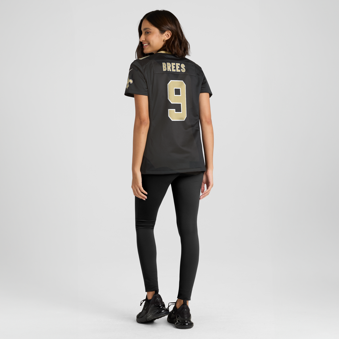 Drew Brees New Orleans Saints Women's Team Jersey - Black