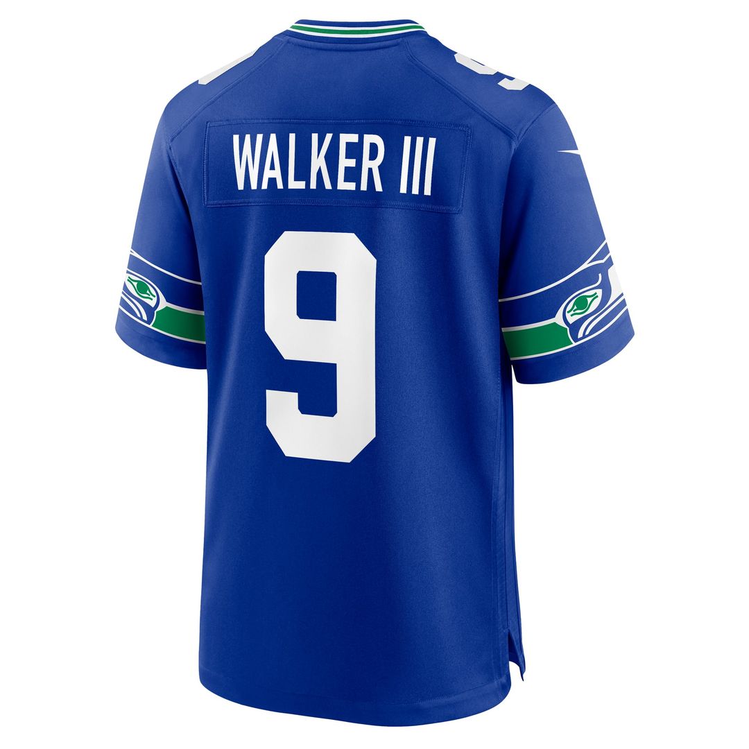 Kenneth Walker III Seattle Seahawks Throwback Player Jersey - Royal
