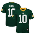 Love Green Bay Packers Youth Jersey - Green