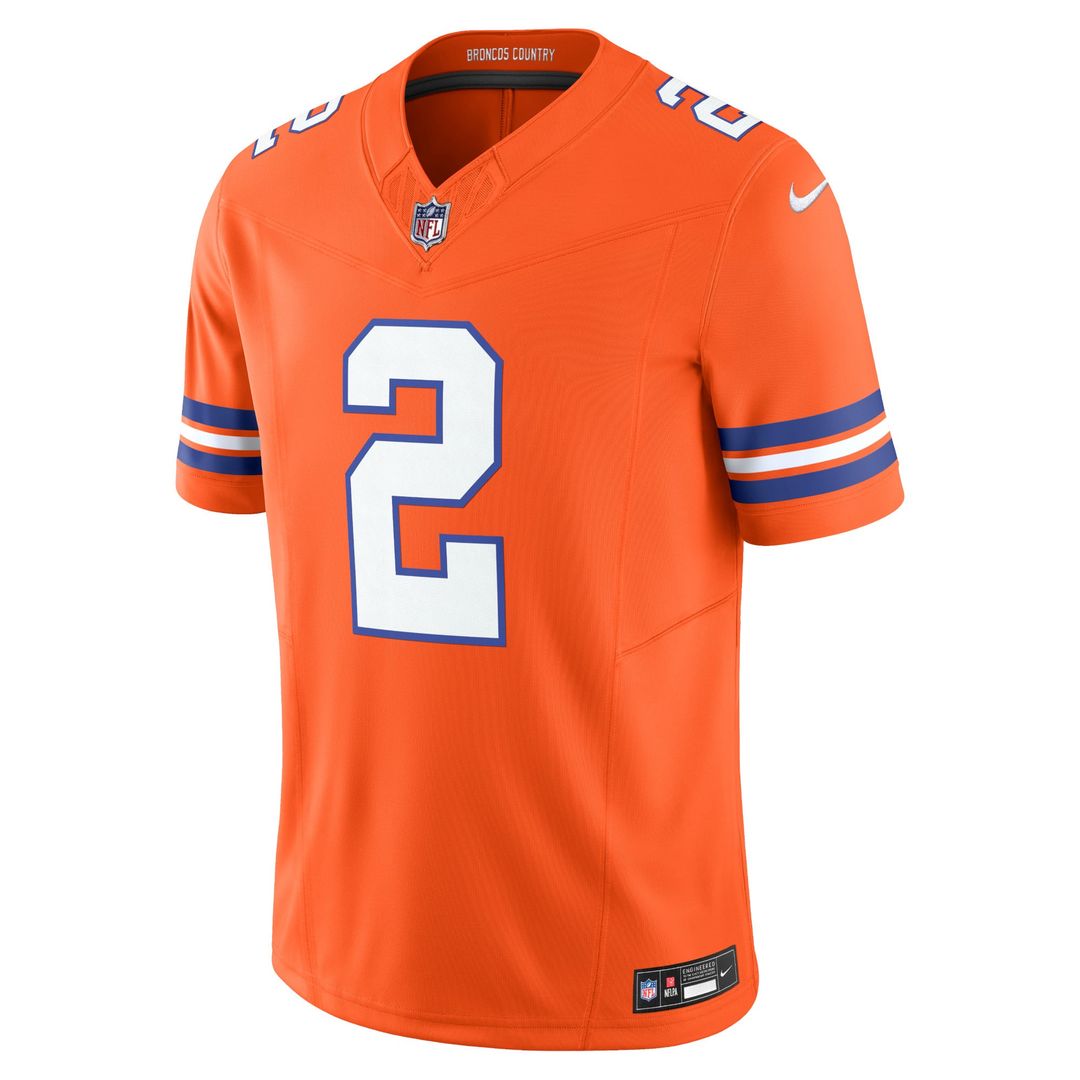 Patrick Surtain II Denver Broncos Alternate Mile High Collection 1977 Throwback Jersey - Orange