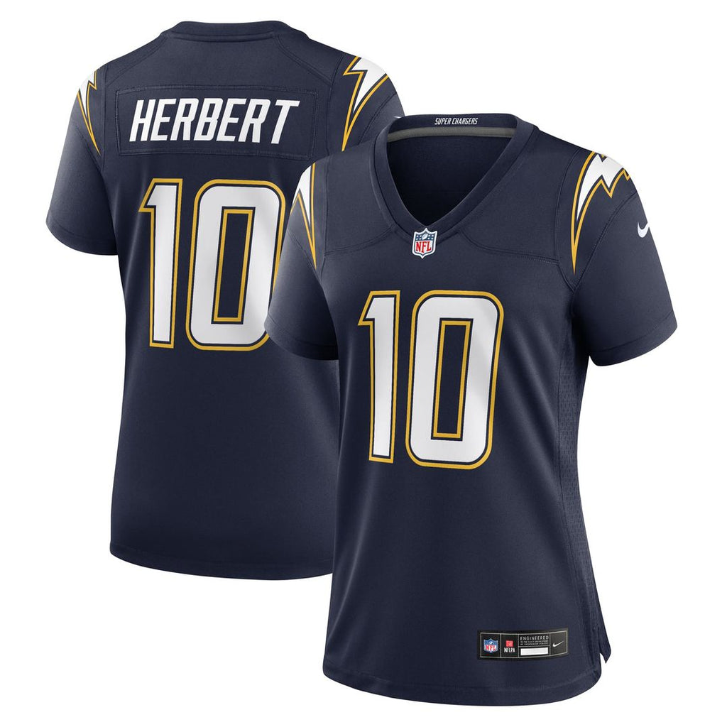 Justin Herbert Los Angeles Chargers Women's Alternate Super Chargers Jersey - Navy
