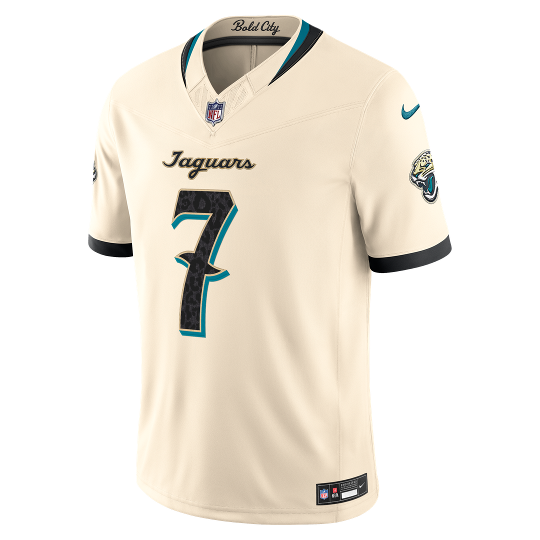 Brian Thomas Jr. Jacksonville Jaguars 2026 Rivalries Collection Stitched Jersey - Natural