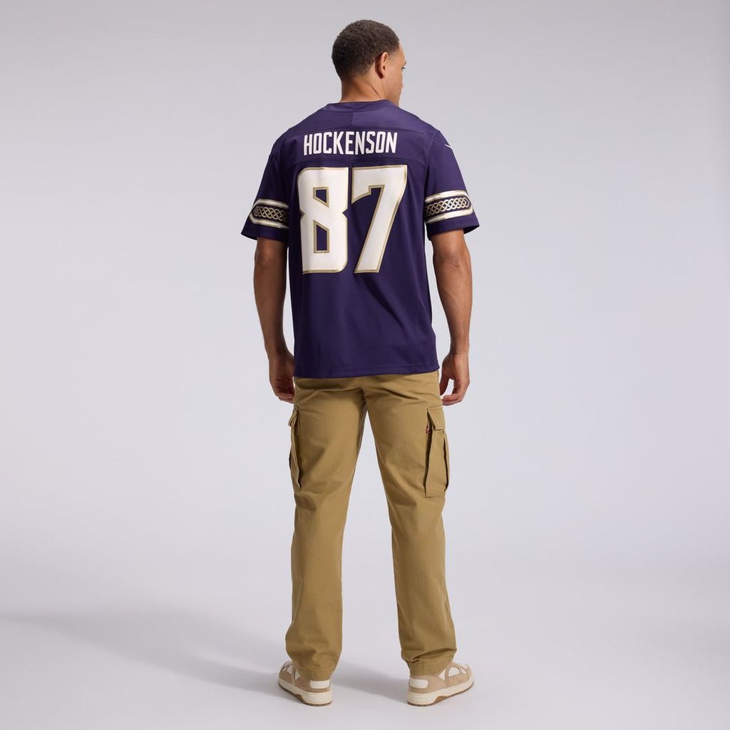 T.J. Hockenson Minnesota Vikings 2026 Rivalries Collection Stitched Jersey - Purple