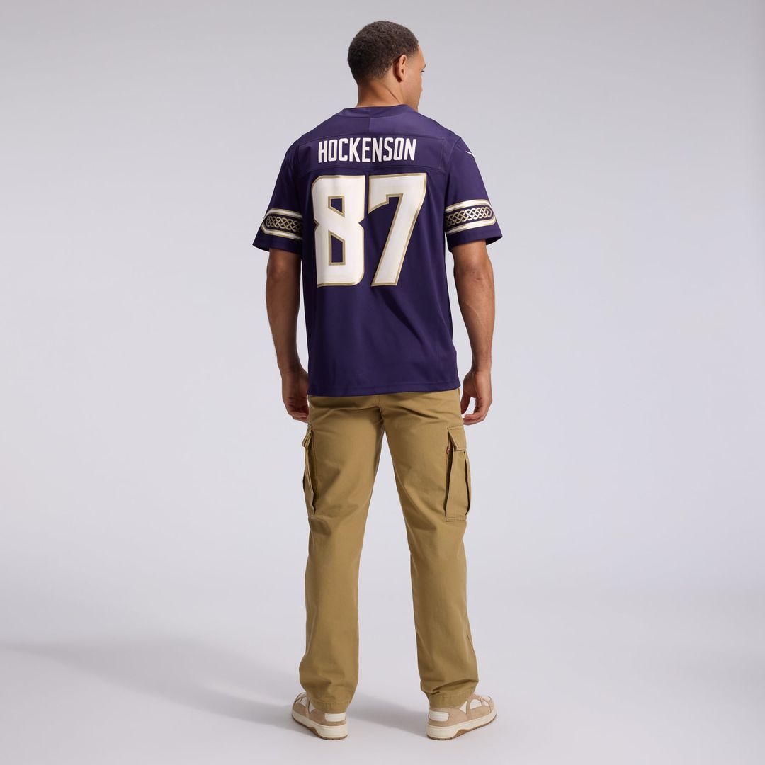 T.J. Hockenson Minnesota Vikings 2026 Rivalries Collection Stitched Jersey - Purple