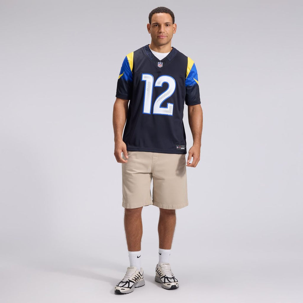 Puka Nacua Los Angeles Rams Rivalries Collection Stitched Jersey - Dark Blue