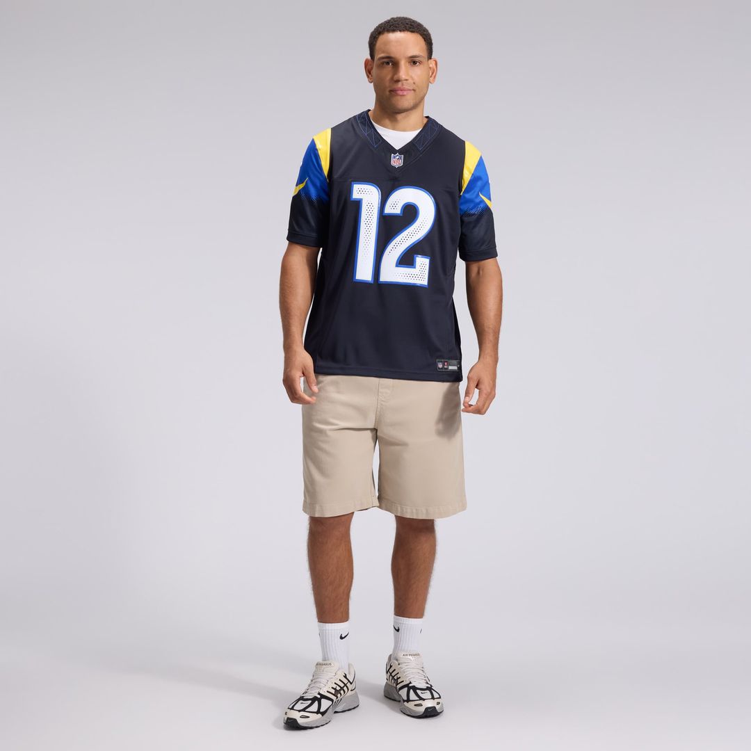 Puka Nacua Los Angeles Rams Rivalries Collection Stitched Jersey - Dark Blue