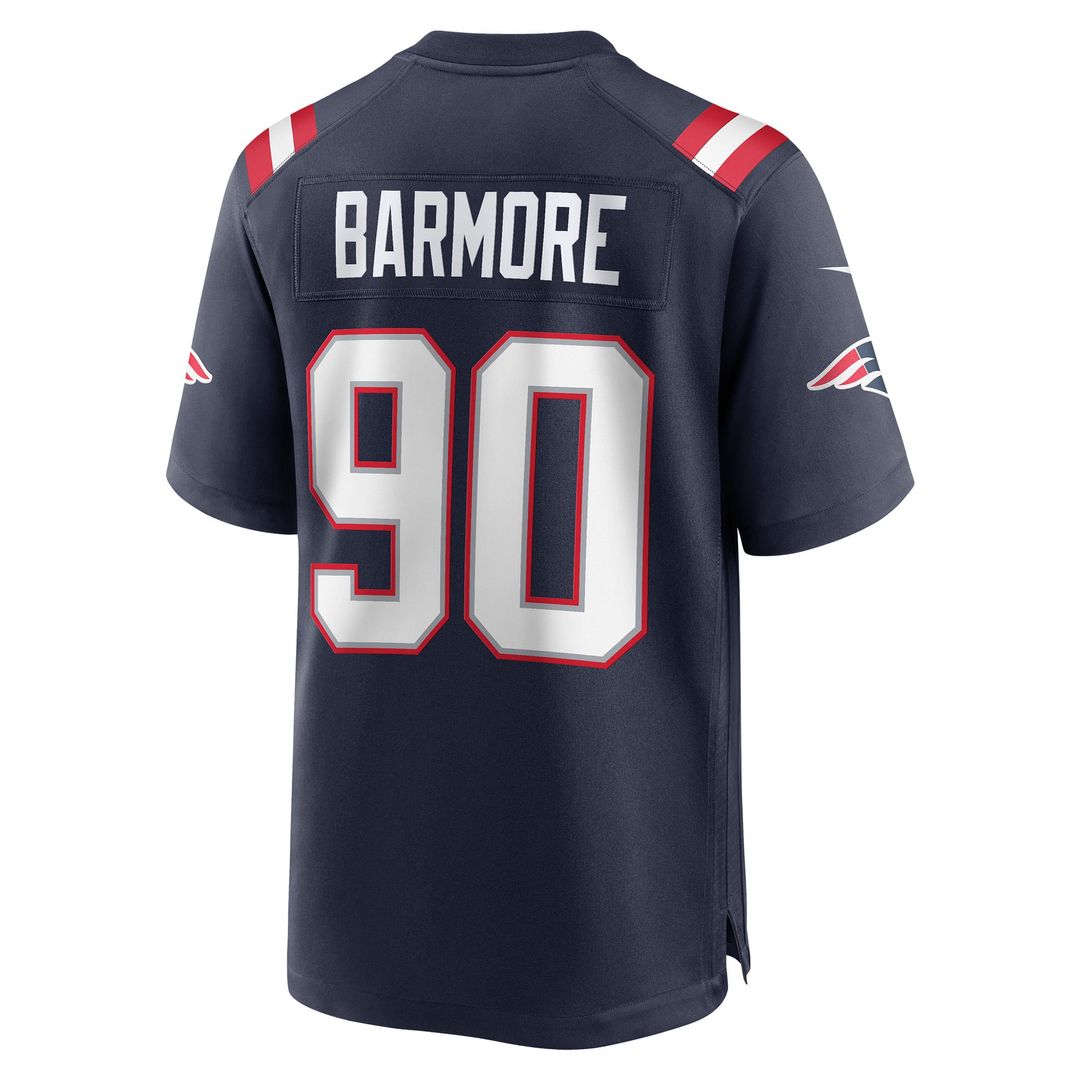 Christian Barmore New England Patriots Player Jersey - Navy