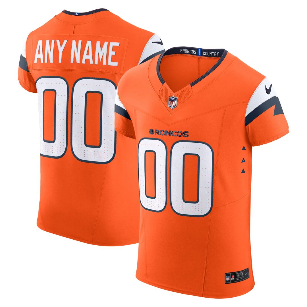 Denver Broncos Team Elite Custom Jersey - Orange