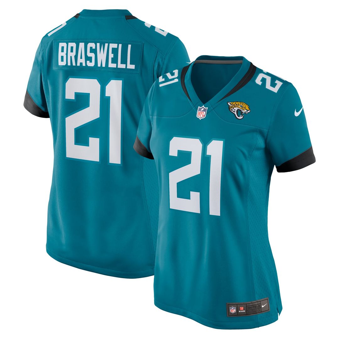 Christian Braswell Jacksonville Jaguars Women's Team Jersey - Teal