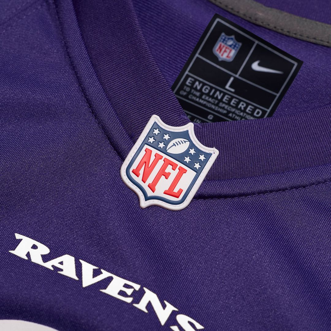 Tony Siragusa Baltimore Ravens Game Retired Player Jersey - Purple