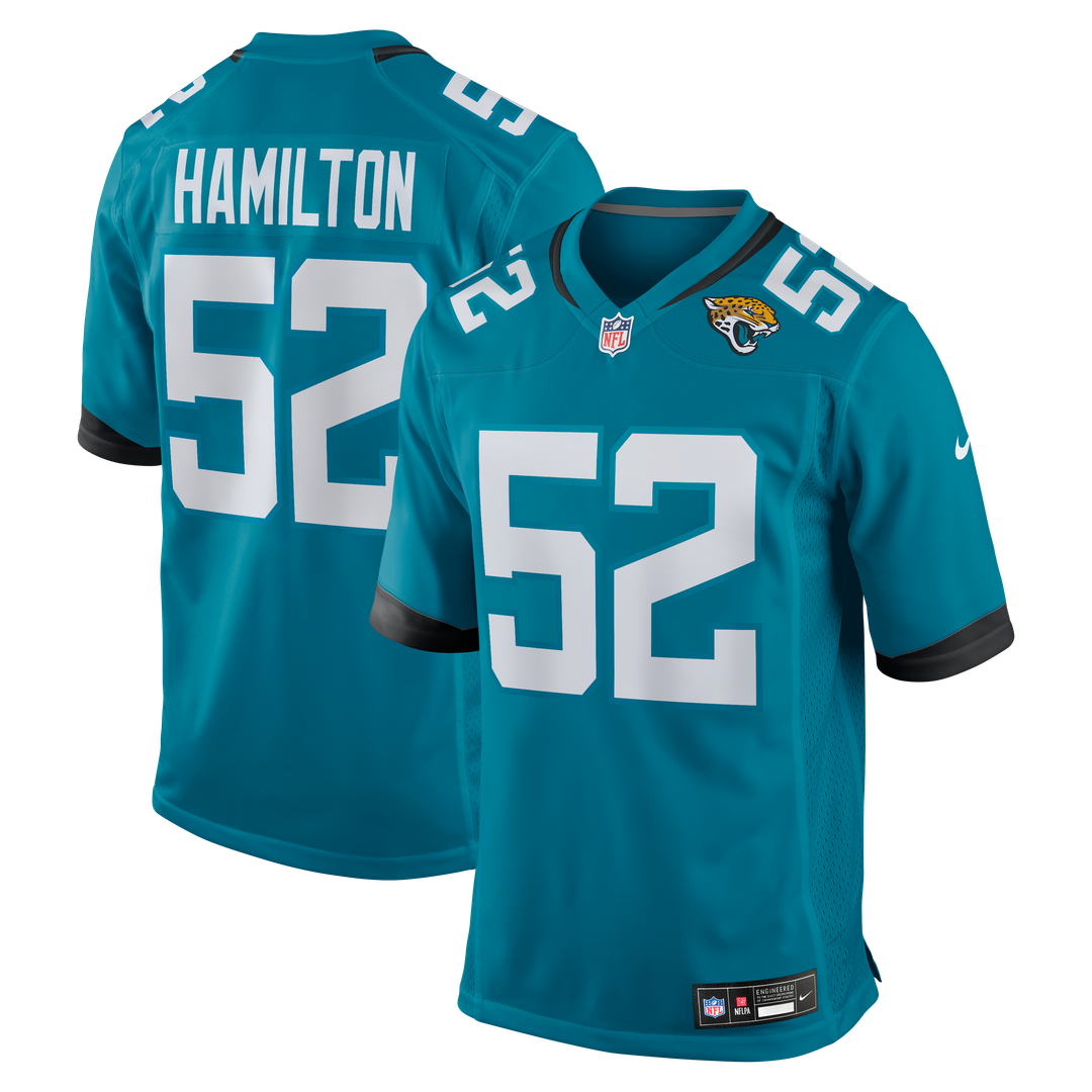 DaVon Hamilton Jacksonville Jaguars Jersey - Teal