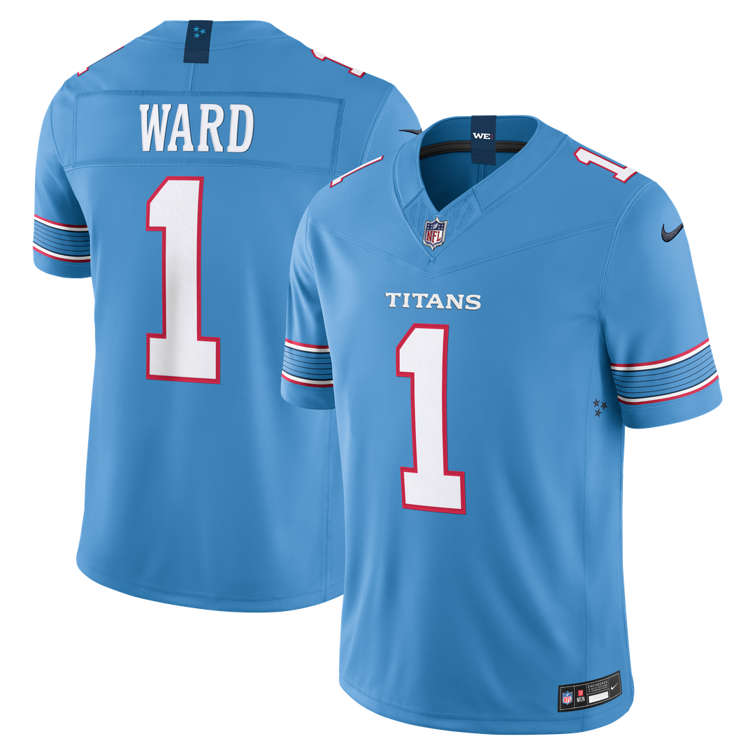 Cameron Ward Tennessee Titans Team Stitched Jersey - Light Blue