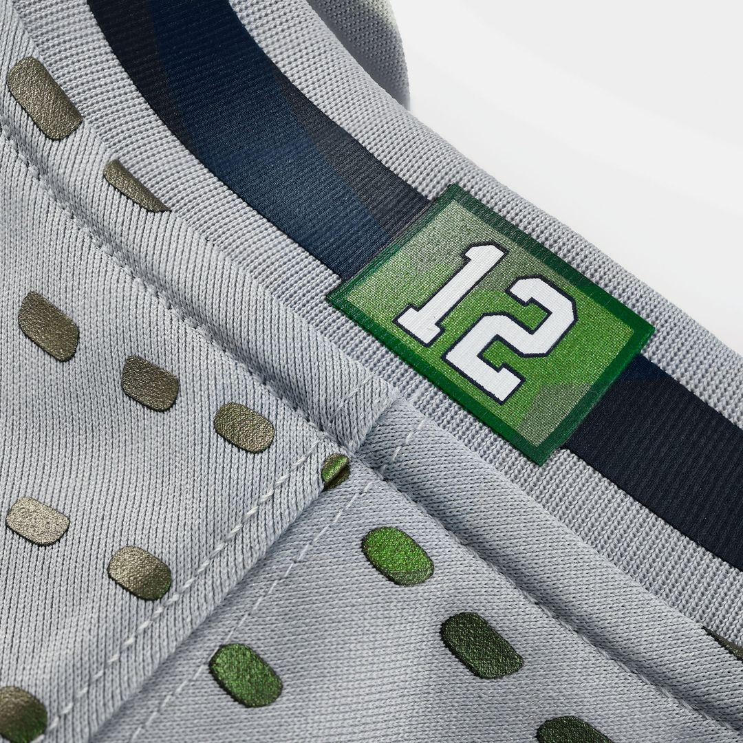 Seattle Seahawks Rivalries Collection Custom Jersey - Gray